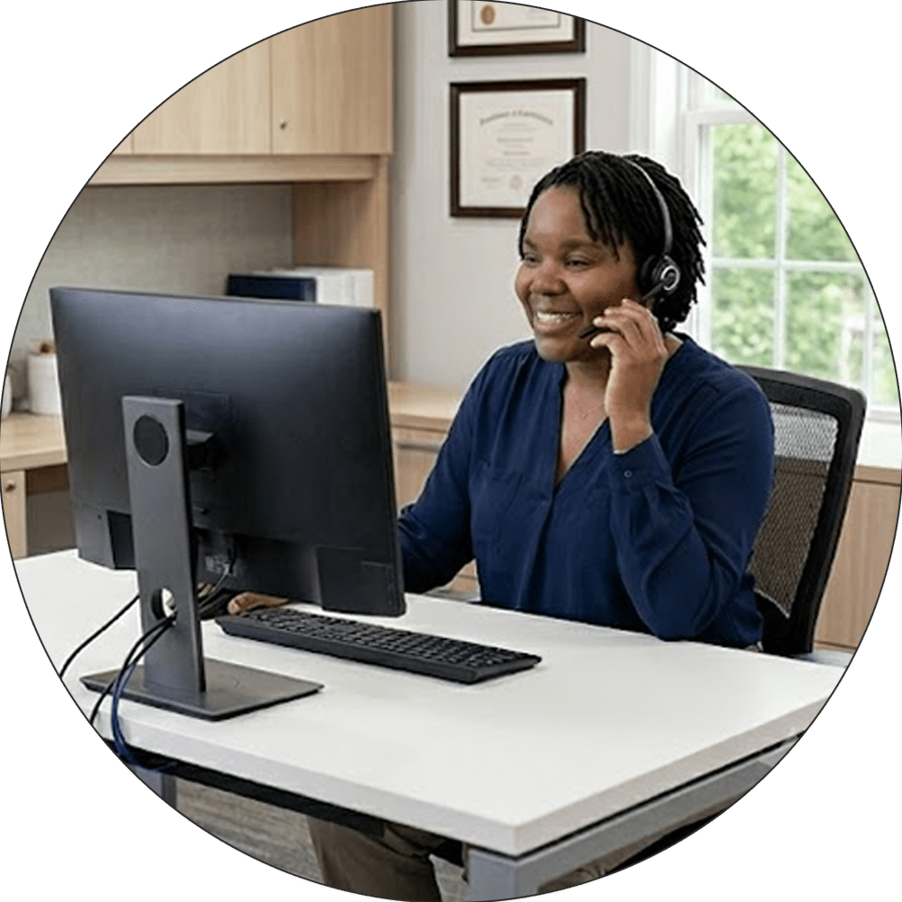 denise cagle on a call 2