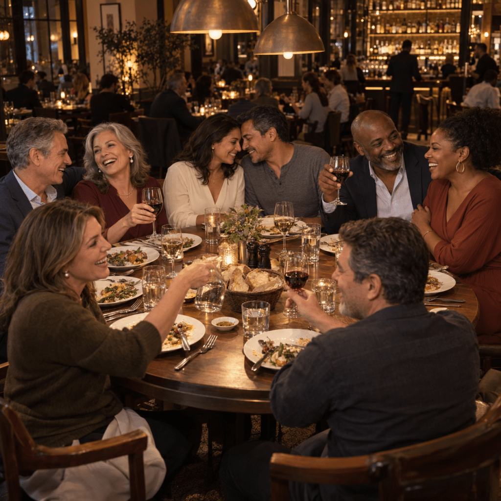 couples having dinner